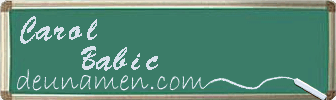 Carol Babic Visitenkarte